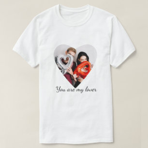 Camiseta Você É Meu Amante – Design de Coração Romântico