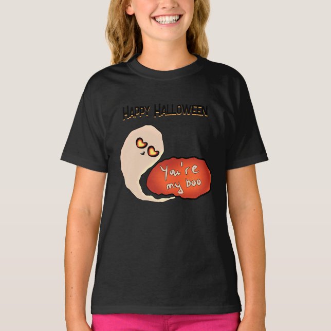 Camiseta Você é meu Boo | Cute Halloween  (Frente)
