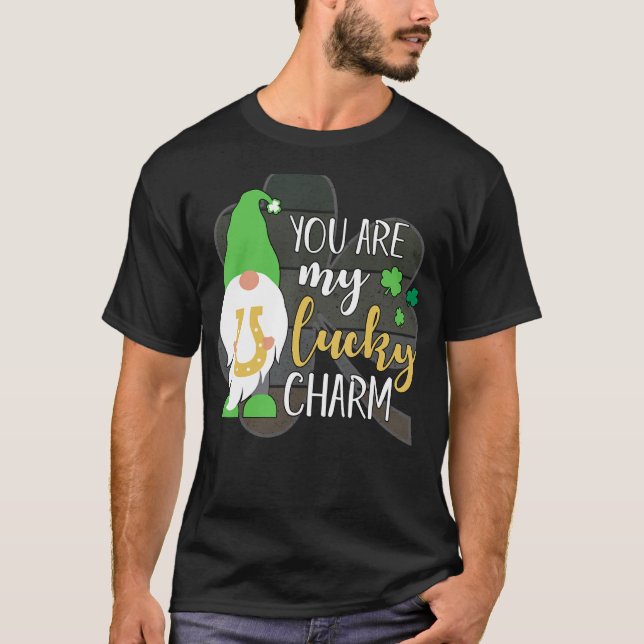 Camiseta Você É Meu Charme Sortudo! Rua Engraçado Patrick S (Frente)