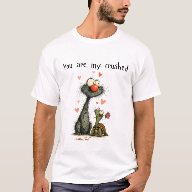 Camiseta Você é meu esmagado (Frente)