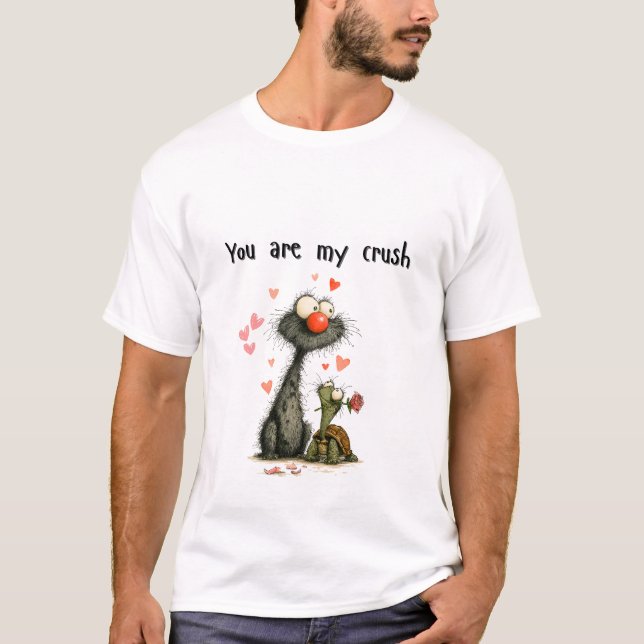 Camiseta Você é meu esmagado (Frente)
