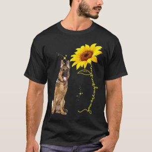 Camiseta Você É Meu German shepherd De Girassol