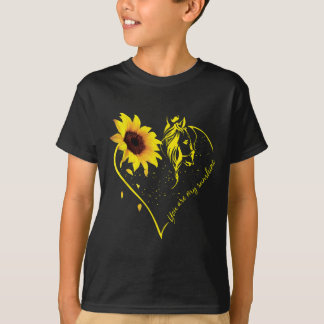 Camiseta Você É Meu Girassol E Cavalo