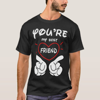 Camiseta você é meu melhor amigo Black T shirt