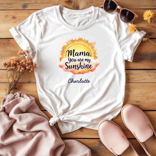 Camiseta Você É Meu Sol | Presente Sentimental Para A Mãe (Criador carregado)