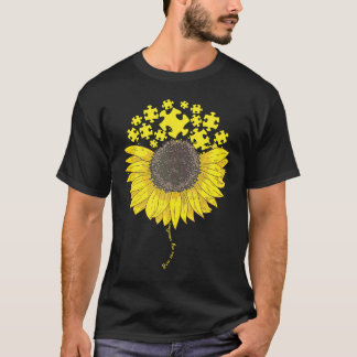 Camiseta Você É Meu Sol Puzzle de Autismo Girassol Autismo 