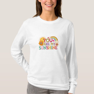 Camiseta Você É Meu Sol Tipografia Boho Design Cor