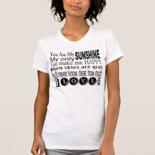 Camiseta Você é meus roupa e presentes da luz do sol