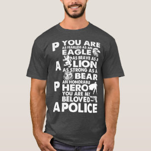 Camiseta Você É Minha Amada Polícia Papá Polícia Orgulhosa