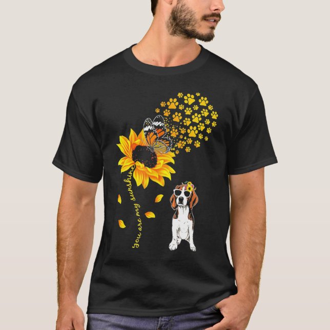 Camiseta Você É Minha Bola De Girassol Para Homens (Frente)