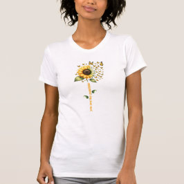 Camiseta Você é minha borboleta sunshine girassol