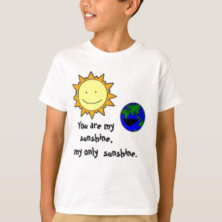 Camiseta Você é minha luz do sol