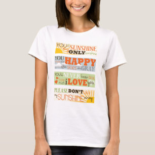 Camiseta Você é minha luz do sol