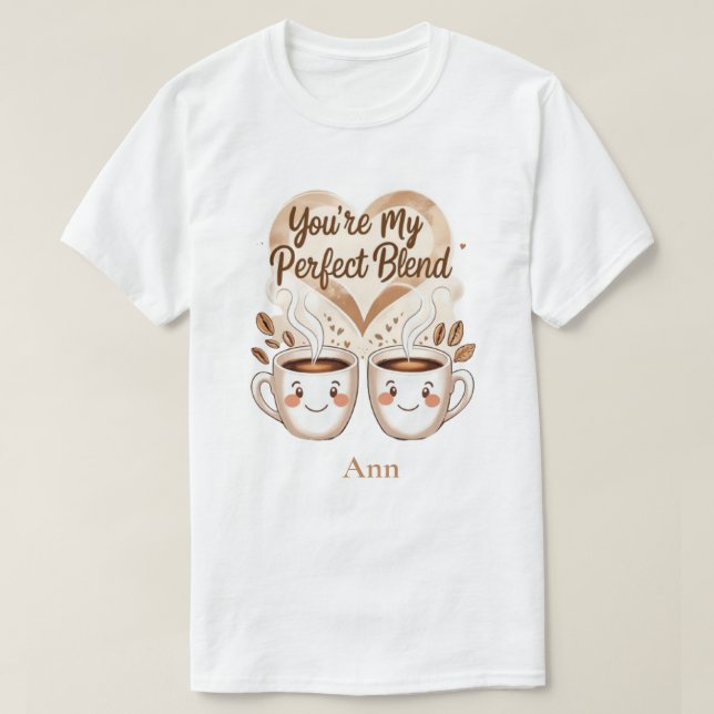 Camiseta você é minha mistura perfeita (Frente do Design)