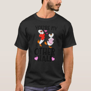 Camiseta Você É Minha Outra Meia Namorados Penguin Love Val