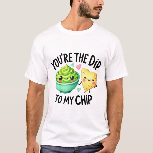Camiseta Você é o Dip do Meu Chip - Stickers (Frente)