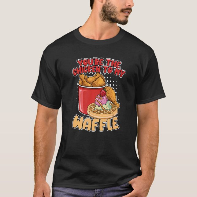 Camiseta Você é o galinha do meu Waffle Breakfast Waffles (Frente)