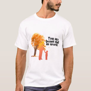 Camiseta Você é o melhor Pai do mundo - Typo de coração