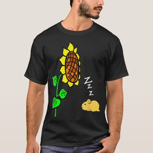 Camiseta Você é o meu girassol de martelo amarelo (Frente)