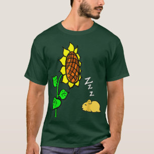 Camiseta Você é o meu girassol de martelo amarelo