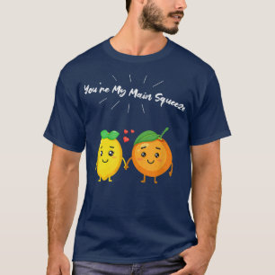 Camiseta Você é o meu limão laranja esqueeze principal para
