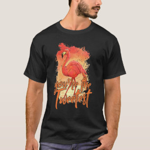 Camiseta Você é o Pássaro 2 da Praia Flamingo, Rosa, Tweete