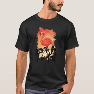 Camiseta Você é o Pássaro Flamingo Beach, o mais rosa do Tw