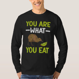 Camiseta Você é o que Come Nova Zelândia Kiwi Ave Observaçã