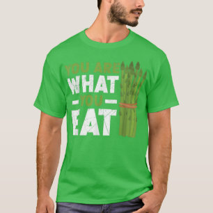 Camiseta Você É O Que Você Comeu Aspargos Vegetais