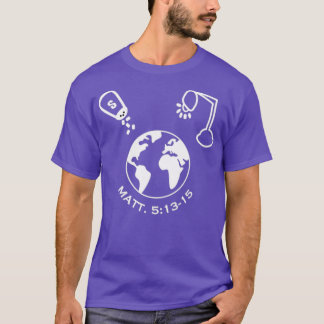 Camiseta Você é o sal e a luz do mundo