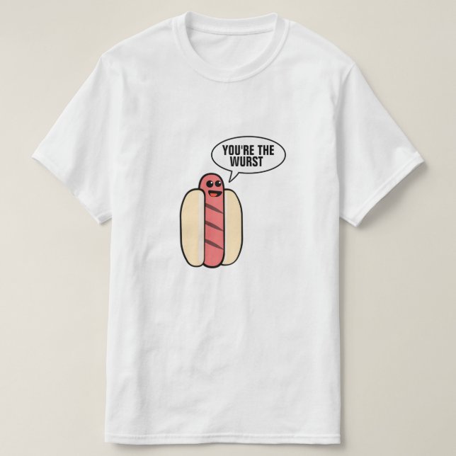Camiseta Você é o Wurst (Frente do Design)