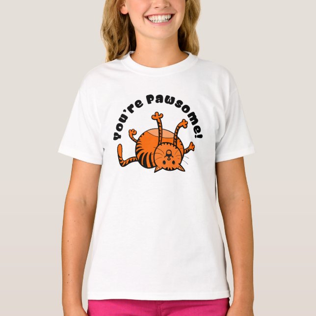 Camiseta Você é Pawsome (Frente)