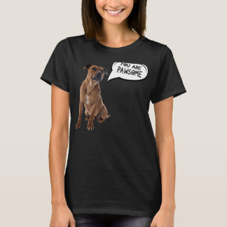 Camiseta Você É Pawsome Pitbull