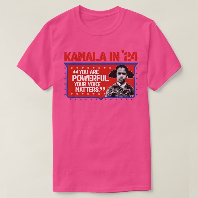 Camiseta Você É Poderoso, Sua Voz Importa Kamala 2024 (Frente do Design)