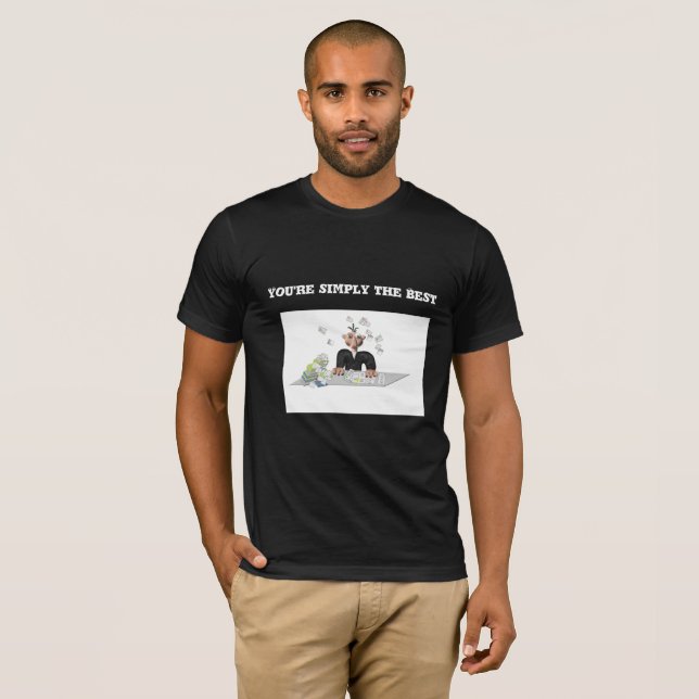 Camiseta Você é simplesmente o melhor texto personalizado (Frente Completa)