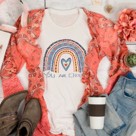 Camiseta Você é Suficiente em Arco Arco-Íris, Inspirividade