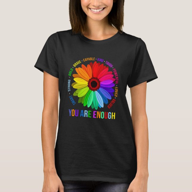 Camiseta Você É Suficiente Para O Eno, Capaz De Brancas E D (Frente)