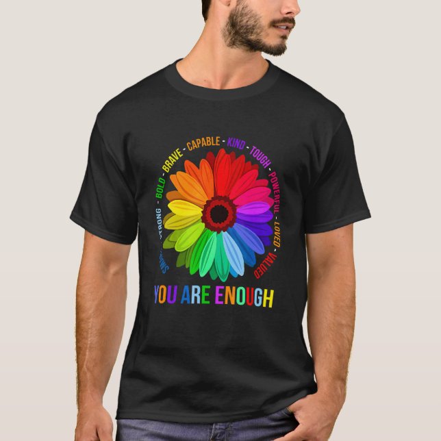 Camiseta Você É Suficiente Para O Eno, Capaz De Brancas E D (Frente)
