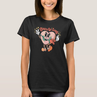 Camiseta Você É Tão Amável Corações Rosa Groovy Feliz Valen