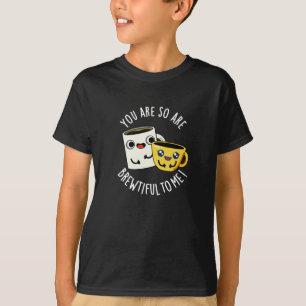 Camiseta Você É Tão Bonita Para Mim Café Pun Dark BG