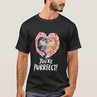 Camiseta Você é um Casal de Dia dos Namorados Purrfeito Hob