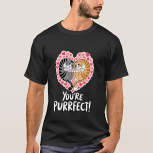 Camiseta Você é um Casal de Dia dos Namorados Purrfeito Hob