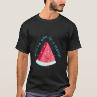Camiseta Você é um em um Melão Design de Melancia Fofa