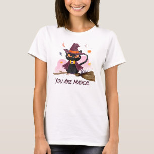 Camiseta Você É Um Gato De Bruxa Mágica