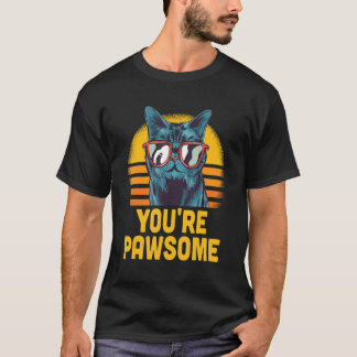 Camiseta Você é um Gato Fantástico Gato Gato Gato Mãe Gatin