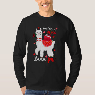 Camiseta Você É Um Llama Muito Divertido Dia Dos Namorados 