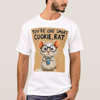 Camiseta Você é um Rato de Biscoito Inteligente