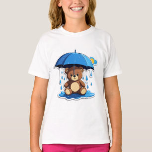 Camiseta Você Esqueceu de Mim? – Ursinho Triste na Chuva Ad