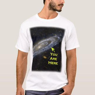 Camiseta Você está aqui na galáxia