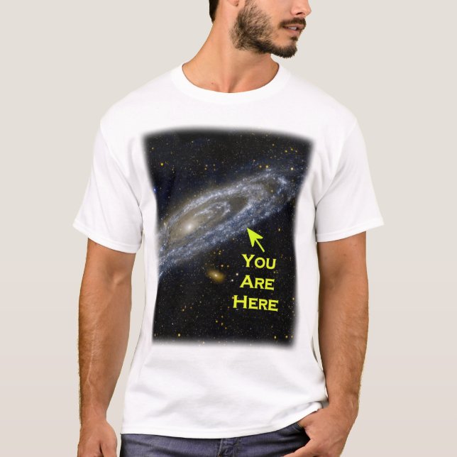 Camiseta Você está aqui na galáxia (Frente)